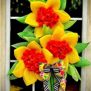 Daffodil Bouquet Wreath